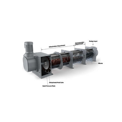 304/316 Stainless Steel Volute Screw Press Dehydrator 10-16kg/H