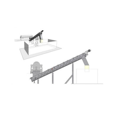Stainless Steel Auger Spiral Granular Material Powder Screw Conveyor High Efficiency