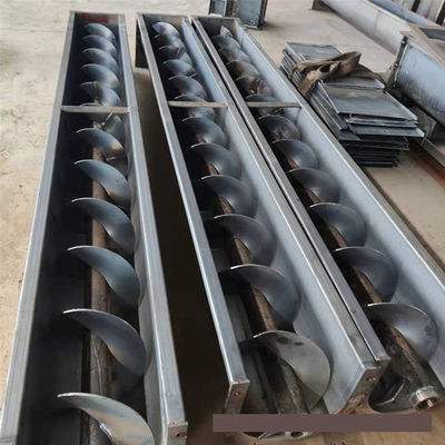 SS316 U Trough Stainless Steel Spiral Conveyor Powder Auger Conveyor 1~100m