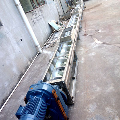 SS316 U Trough Stainless Steel Spiral Conveyor Powder Auger Conveyor 1~100m