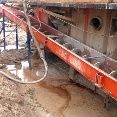 30t/H Portable Inclined Ss Screw Conveyor U Groove Sludge Screw Belt Conveyor