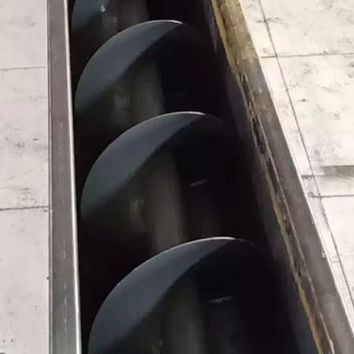 5t/H SS316 Mud Auger Shaftless Screw Belt Conveyor For Dyeing Sewage Treatment