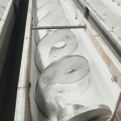 5t/H SS316 Mud Auger Shaftless Screw Belt Conveyor For Dyeing Sewage Treatment