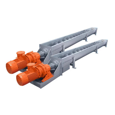 Carbon Steel Shaftless Spiral Conveyor  Adjsutable Speed Customized 1~100m