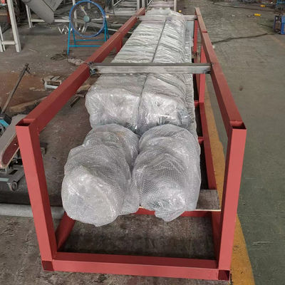 Carbon Steel Shaftless Spiral Conveyor  Adjsutable Speed Customized 1~100m