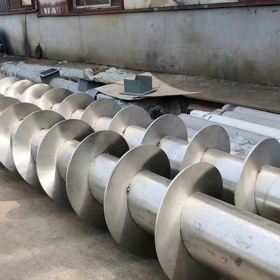 Slag Carbon Steel Sprial 304 Stainless Screw Conveyor For Cement