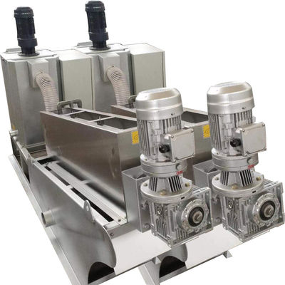 Screw Type Sludge Dewatering Machine For Poultry Plant Wastewater Treatment