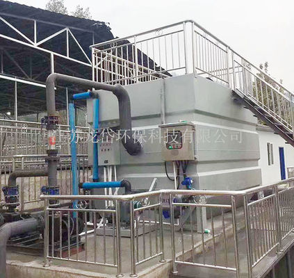 White Wastewater Treatment Tank , Fiber Rotating Drum Filter