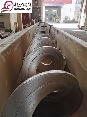Rotating Shaftless Screw Conveyor , 16r/min Horizontal Screw Conveyor