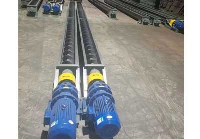 Zinc White Screw Belt Conveyor , 250mm Silo Screw Conveyor