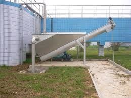 Sewage Screw Press Machine , 1.2m3/h Small Dewatering Screw Press