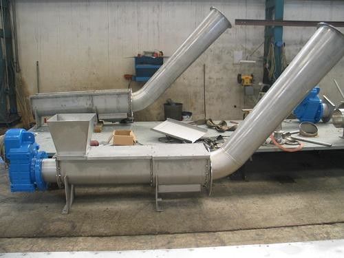 6.5m3/h Screw Press System For Waste Water Treatment Shaft Type