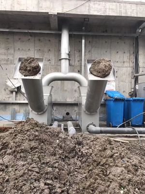 1.2m3/h Screw Press Filter , 200mm Sludge Screw Press