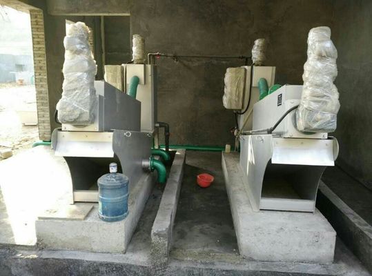 4.5m3/h Screw Press Sludge Dewatering Machine , Chemical Sludge Dewatering Equipment