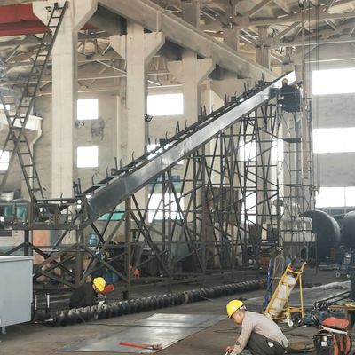 Carbon Steel Sludge Screw Belt Conveyor 300mm Discharge Screw Conveyor
