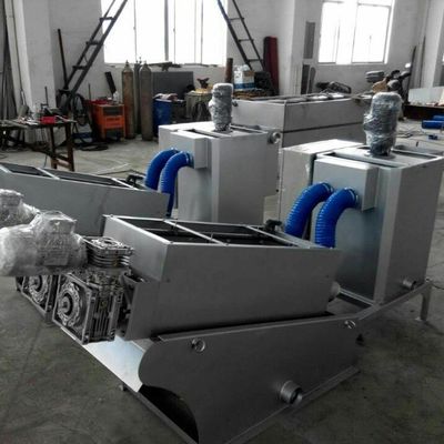 4.5m3/h Screw Press Sludge Dewatering Machine , Chemical Sludge Dewatering Equipment