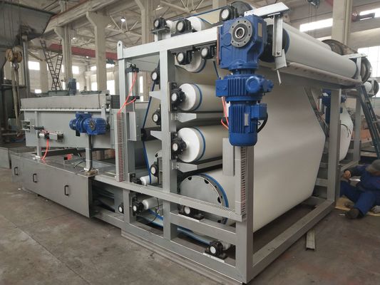 20kg/h Belt Press Sludge Dewatering , 1000mm Belt Filter Press For Wastewater Treatment