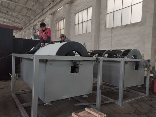30m3/h Rotary Drum Thickener Moving Ring Screw Shaft