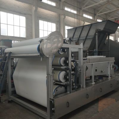 Stainless Steel Slurry Dewatering Equipment , 10m3/h Belt Press Wastewater Treatment