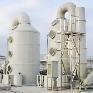 Chemical Gas Absorption Tower , White Spray Tower Scrubber