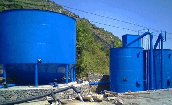 Blue Automatic Valveless Gravity Filter For Sewage Treatment