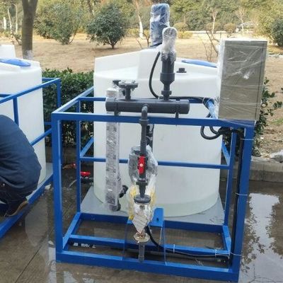 Silver Automatic Dosing Machine , Chemical Automatic Dosing Units