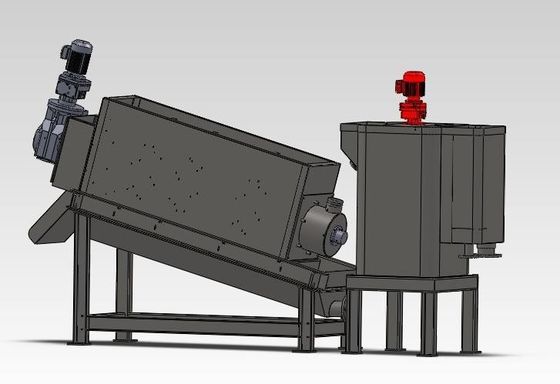 100mm Stacked Screw Sludge Dewatering Machine Industrial Grade