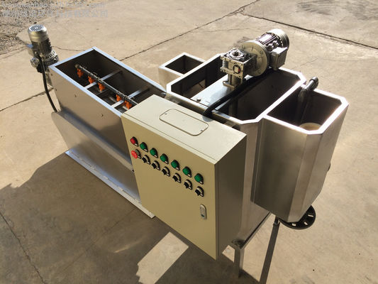 100mm Stacked Screw Sludge Dewatering Machine Industrial Grade